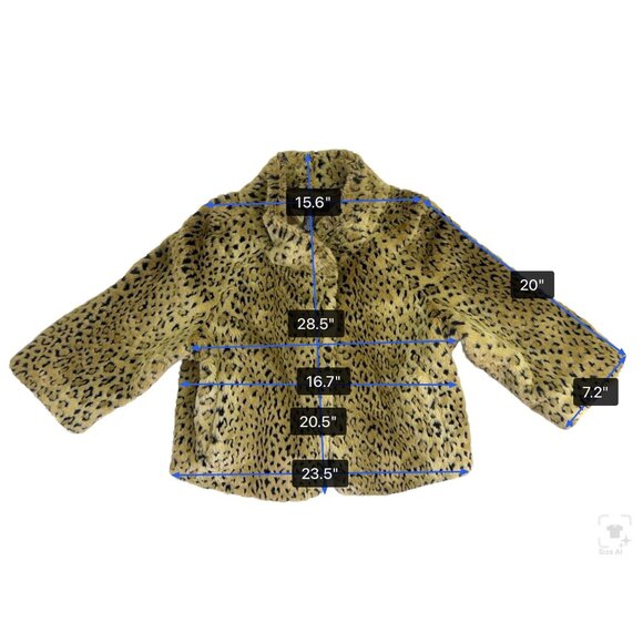 International Concepts Womens Animal Print Faux Fur Coat Sz XL - Picture 7 of 8